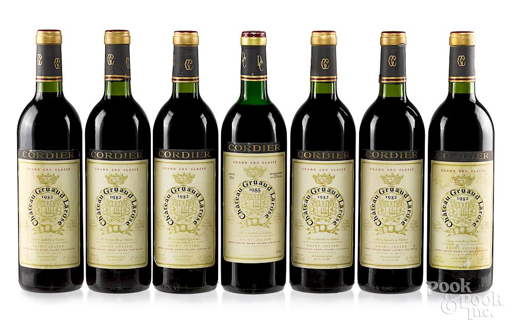 Appraisal: Seven bottles of Chateau Gruaud Larose Exclusive on Bidsquare Seven