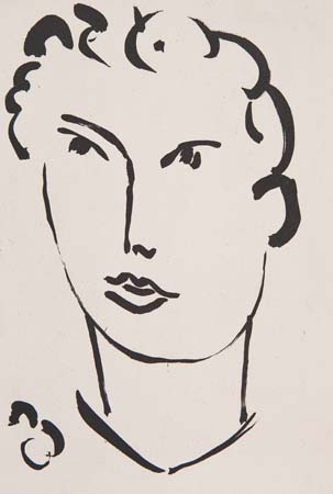 Appraisal: HENRI MATISSE Gar on aux Cheveux boucl s Aquatint on