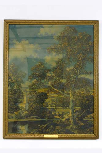 Appraisal: MAXFIELD PARRISH COLOR PRINT titled Early Autumn c in by