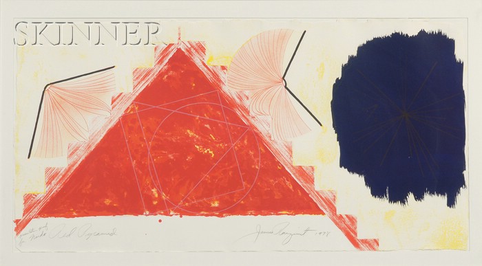 Appraisal: James Rosenquist American b Red Pyramid edition of plus proofs