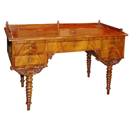 Appraisal: Biedermeier Mahogany Desk Estimate nbsp nbsp nbsp - nbsp