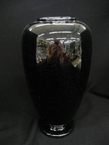 Appraisal: Roseville Rosecraft Art Pottery Vase mirror black glaze tall seldom