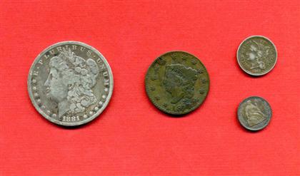 Appraisal: pieces United States of America Type coins - -Century dollar