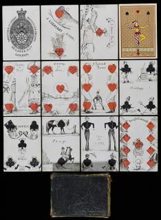 Appraisal: De La Rue Co Hand Drawn Transformation Playing Cards London