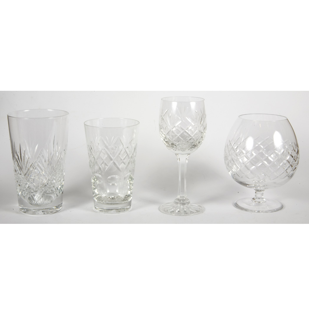 Appraisal: Group of Glass Table Articles Including stemware bowls etc approximately