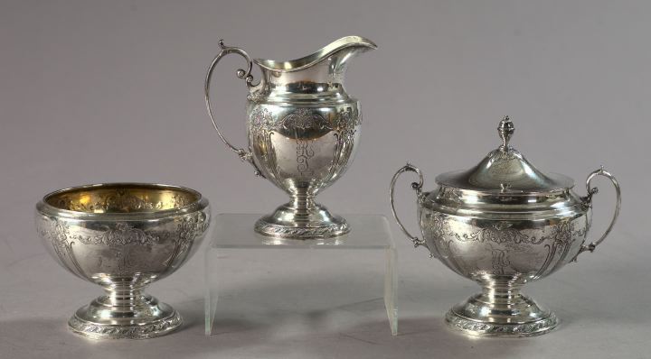 Appraisal: Three-Piece Towle Sterling Silver Partial Tea Service second quarter th