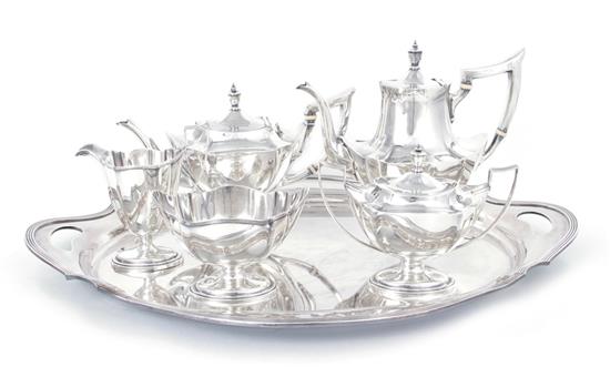 Appraisal: Gorham Plymouth sterling tea and coffee service dated - comprising