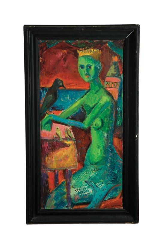 Appraisal: THE MERMAID BY ROBERT C HEITMANN CINCINNATI B Oil on