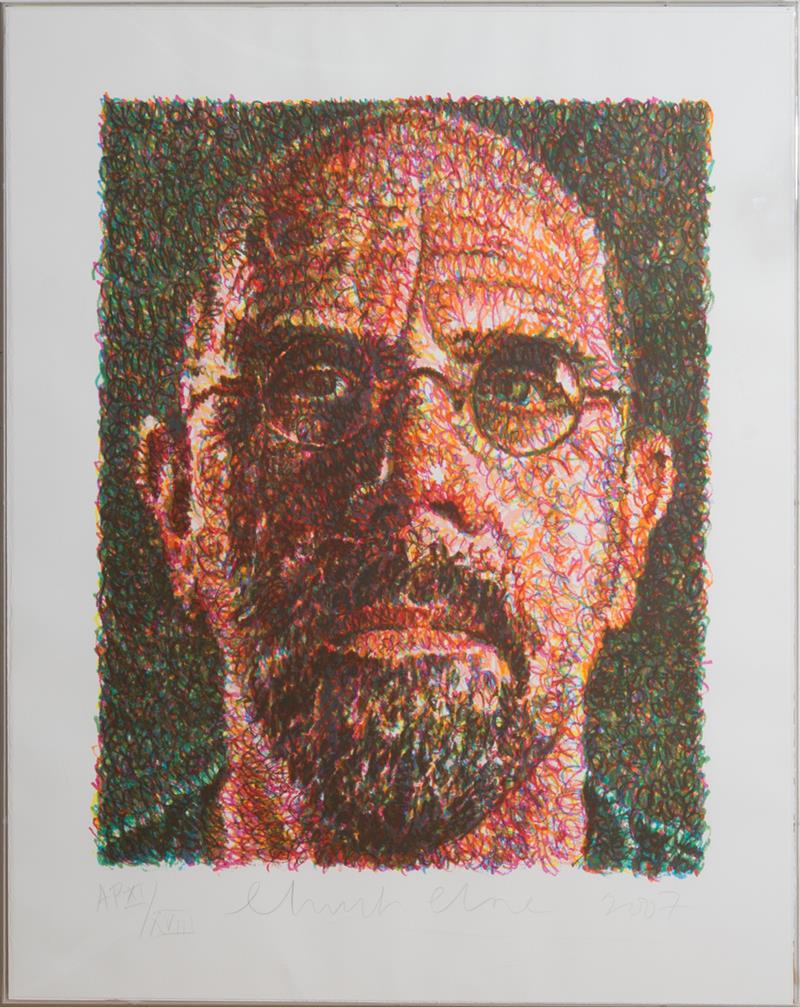 Appraisal: CHUCK CLOSE b SELF PORTRAIT LINCOLN CENTER FOR LINCOLN CENTER