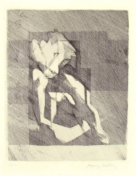 Appraisal: Jacques Villon L'Effort ou Drame G amp P Etching and