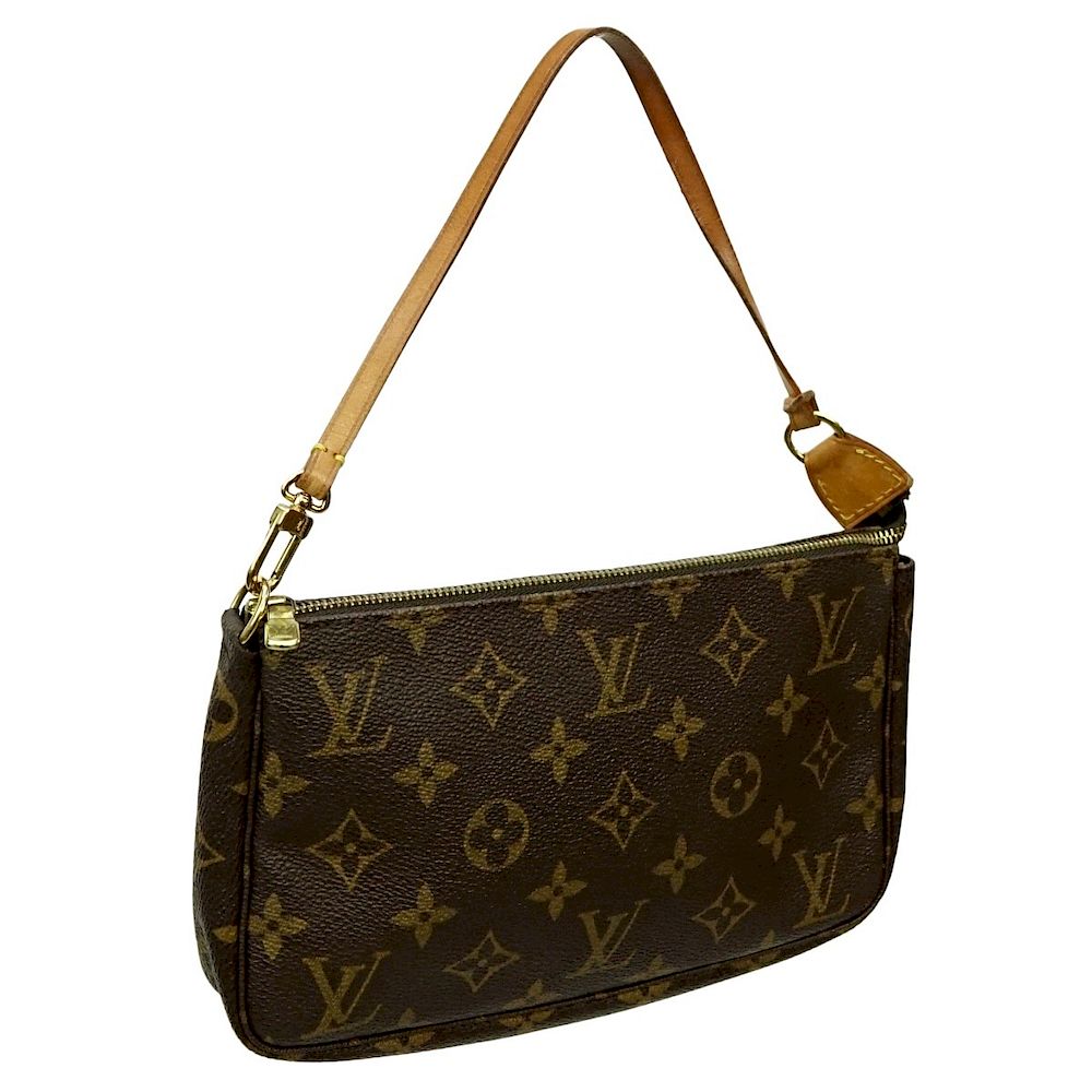 Appraisal: Louis Vuitton Brown Canvas Monogram Twin GM Bag Louis Vuitton