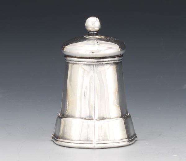 Appraisal: TIFFANY CO SILVERPLATED PEPPER GRINDER tall Early th century double