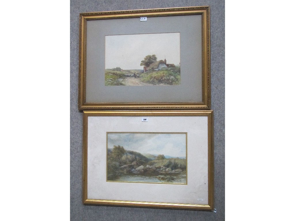 Appraisal: Two watercolours one signed and dated Albert Pullit the other