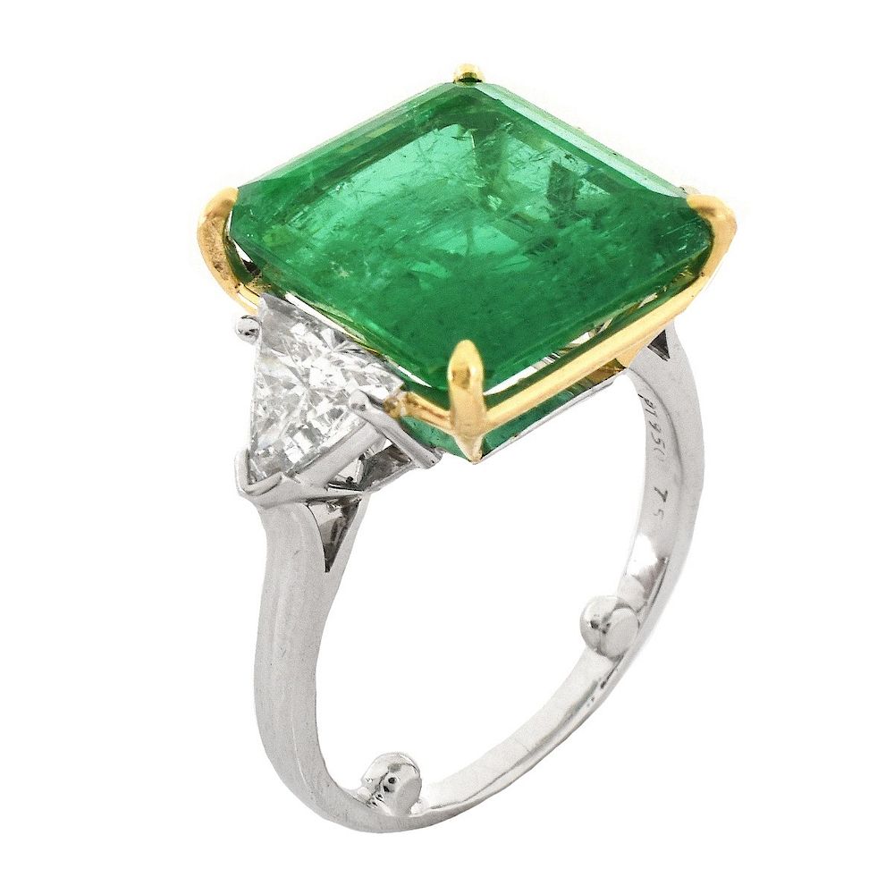 Appraisal: AGL ct Emerald Ring AGL Certified Carat Colombian Emerald Carat