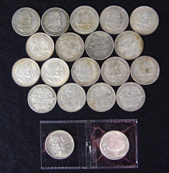 Appraisal: Columbian Commemorative Half Dollars Grades range VF-AU plus B T