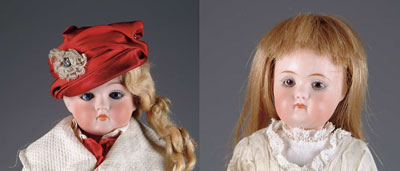 Appraisal: LOT OF TWO CLOSE-MOUTH DOLLS FULPER and GERMAN First being