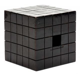 Appraisal: Levante Block Penetration Manufacturer unknown ca Painted wooden block penetrates