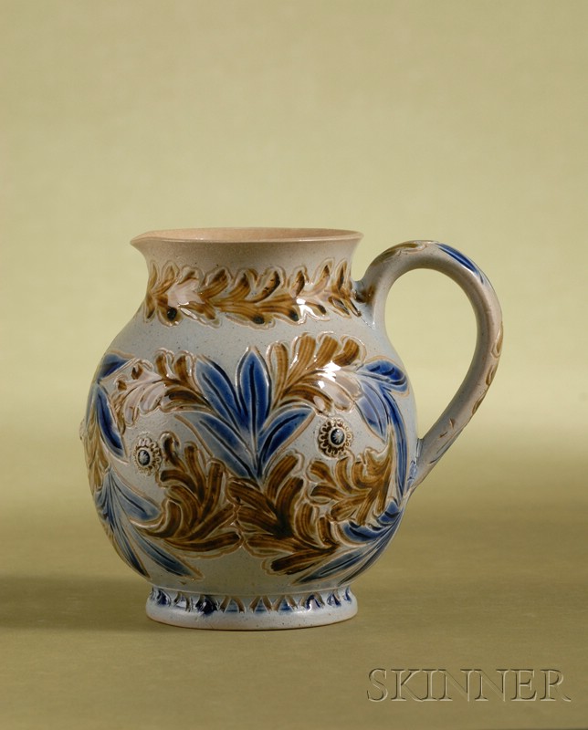 Appraisal: Doulton Lambeth Salt-glaze Cream Jug dated by Emily J Edwards