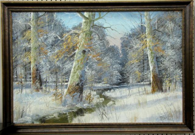 Appraisal: Joseph Trover IN - x Oil on Canvas Early Winter