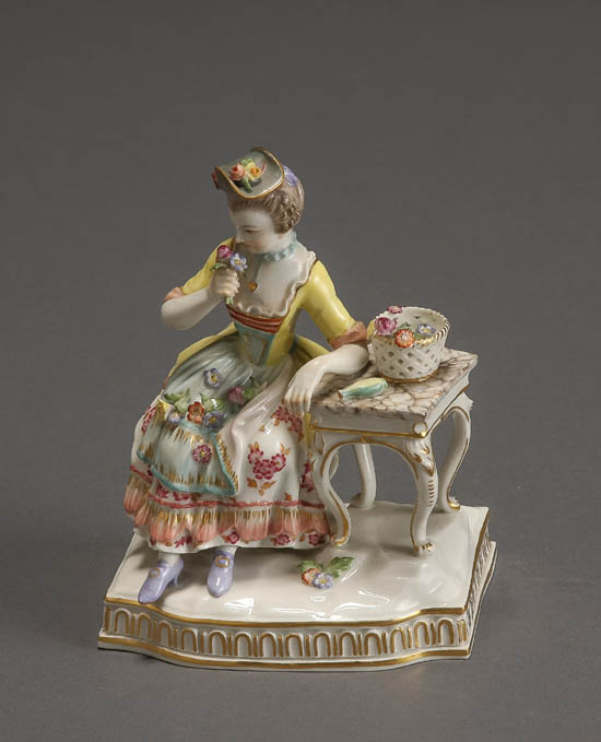 Appraisal: Lot Property of Various Owners Meissen Allegorical Figure of Smell