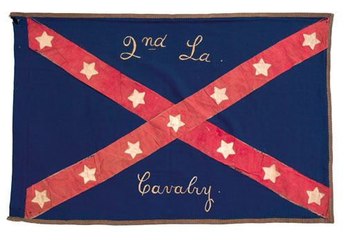 Appraisal: An important Confederate Civil War flag for the nd Louisiana