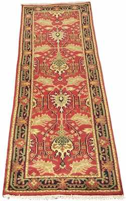 Appraisal: A Persian Mahal Runner Apprx '- x '- Medium wool