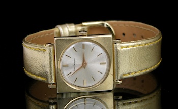 Appraisal: A Girard Perregaux k Gold Watch k yellow gold square