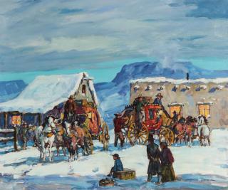 Appraisal: MARJORIE JANE REED - OIL ON CANVAS LEWIS YAZZIE TH