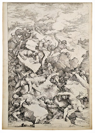 Appraisal: SALVATOR ROSA Group of etchings Each circa - Various sizes