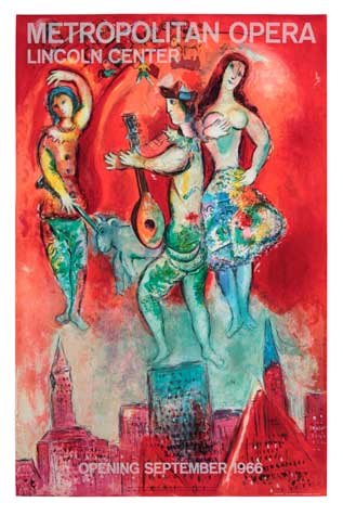 Appraisal: MARC CHAGALL after Carmen Color lithograph poster x mm x