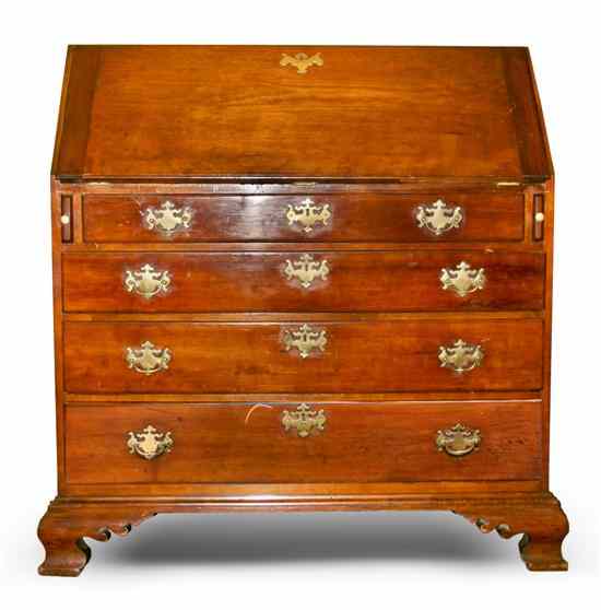 Appraisal: An American Mahogany Fall Front Bureau having a rectangular top