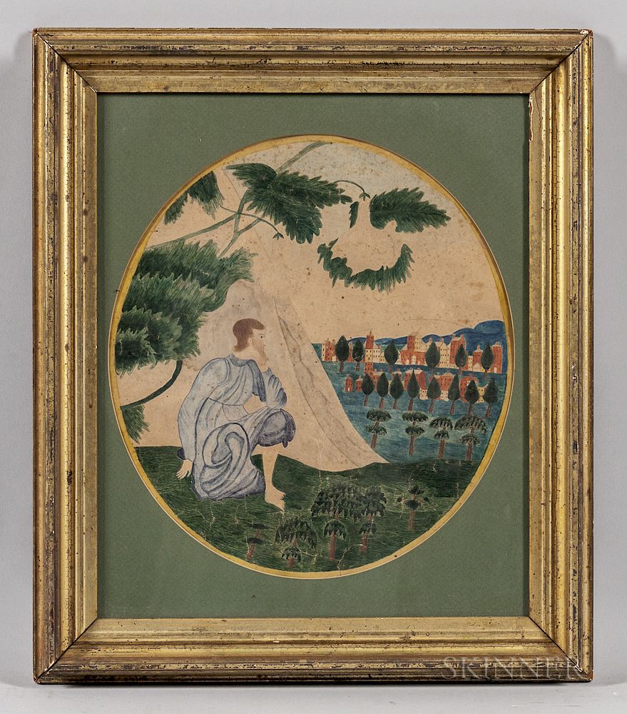 Appraisal: Attributed to Mary S Chapin New England Mid- th Century