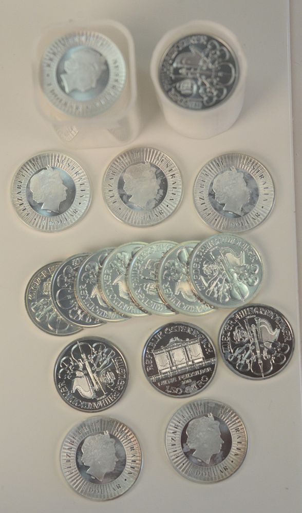 Appraisal: Thirty Australian Silver oz each along with Philharmonics oz each