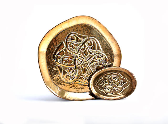 Appraisal: Alexander Ritchie of Iona - Two Brass dishes Both with