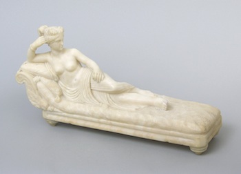 Appraisal: An Alabaster Sculpture after Canova An alabaster sculpture of Pauline