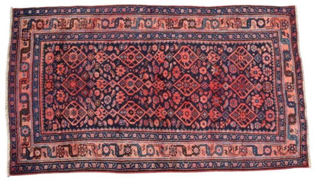 Appraisal: Hand-tied Persian Bijar rug approx ' l 'w