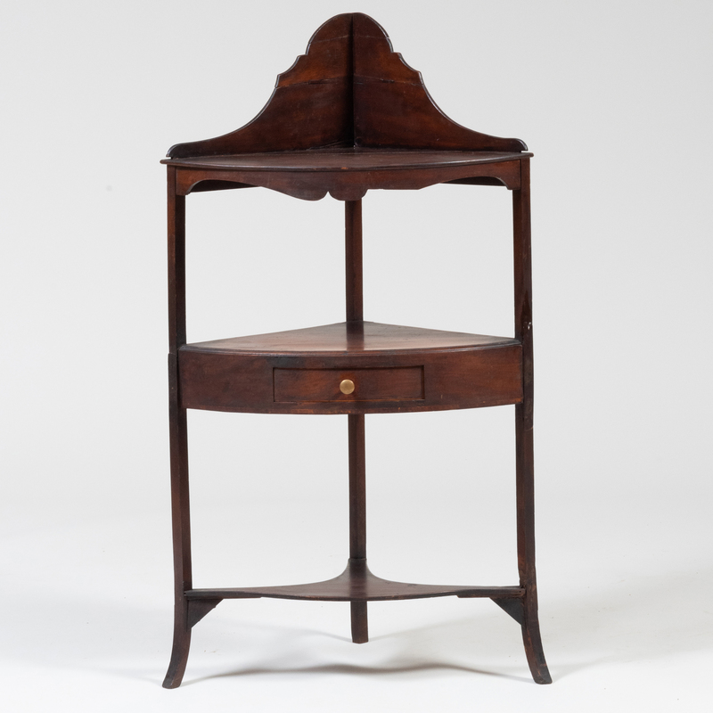 Appraisal: George III Style Mahogany Washstand With a museum inventory number