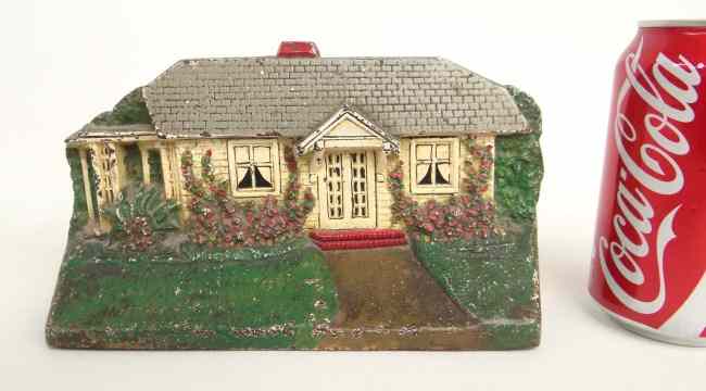 Appraisal: Early painted house doorstop marked '' '' on back ''