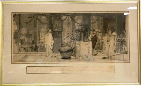 Appraisal: After Sir Lawrence Alma Tadema British - engraving by Auguste