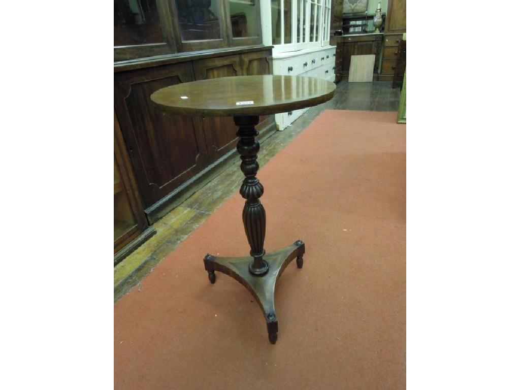 Appraisal: A th century mahogany occasional table the circular top raised