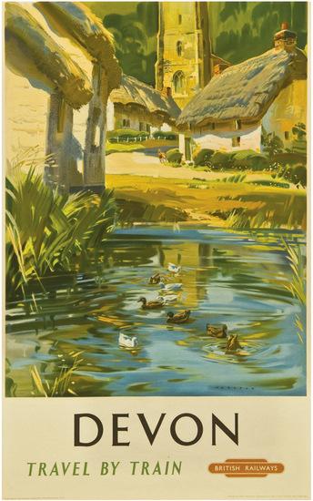 Appraisal: WOOTON Frank - DEVON British Railways lithograph in colours c