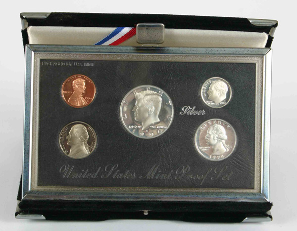 Appraisal: S U S Mint Premier Silver Proof Coin Set Sticker