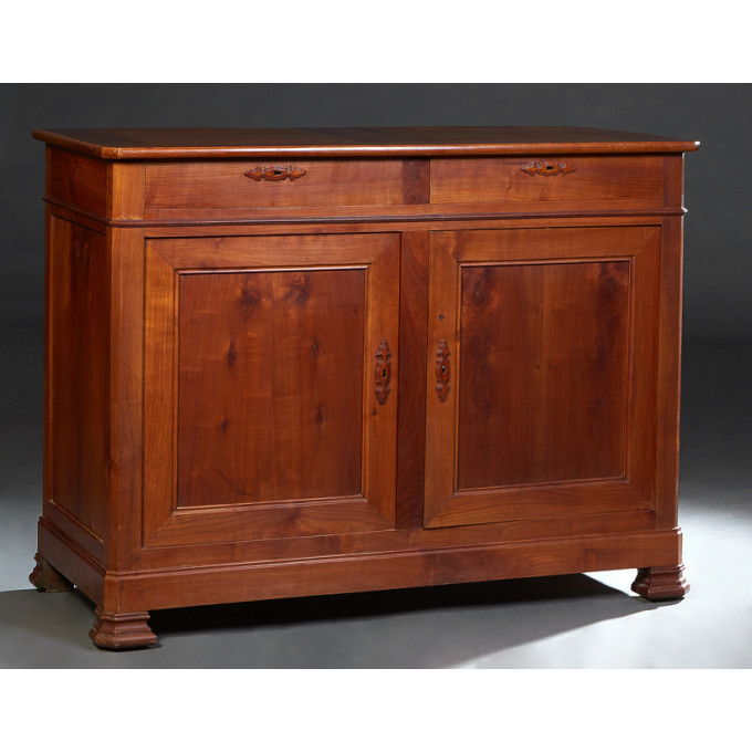 Appraisal: French Provincial Louis Philippe Carved Cherry Sideboard th c the