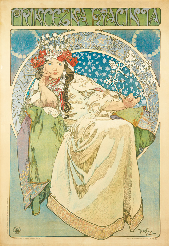 Appraisal: ALPHONSE MUCHA - PRINCEZNA HYACINTA x inches x cm V