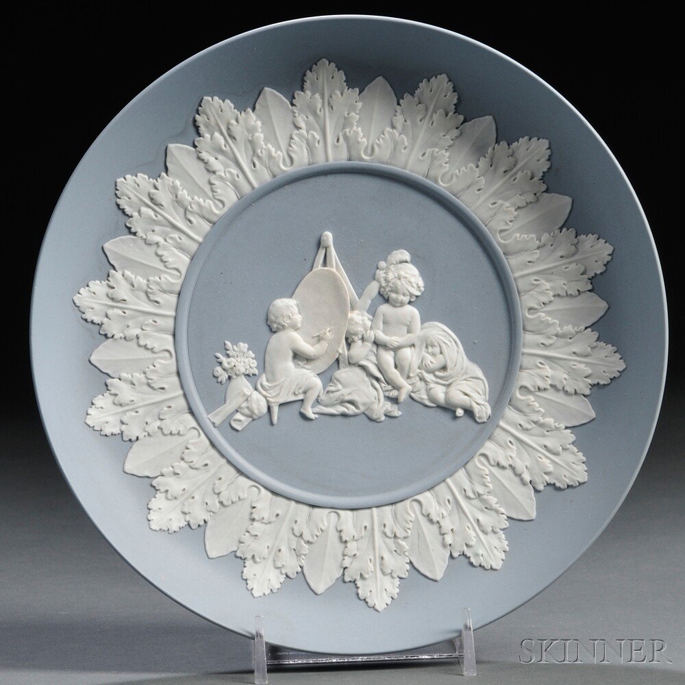 Appraisal: Wedgwood Pale Blue Jasper Dish England late th century circular