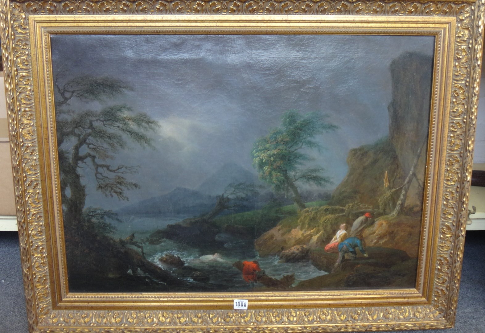 Appraisal: Manner of Claude-Joseph Vernet A rocky river landscape with figures