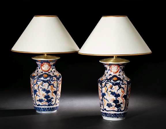 Appraisal: Good Pair of Japanese Imari Porcelain Vases th century now