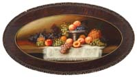 Appraisal: EDWARD R SITZMAN American - PAIR OF OVAL STILL LIFES