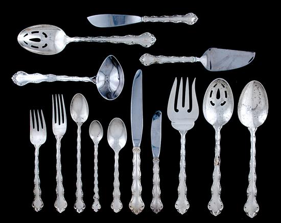 Appraisal: Reed Barton sterling flatware set circa Tara pattern consisting of