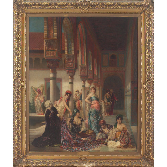 Appraisal: Edouard Frederic Wilhelm Richter French - Oriental Splendor oil on